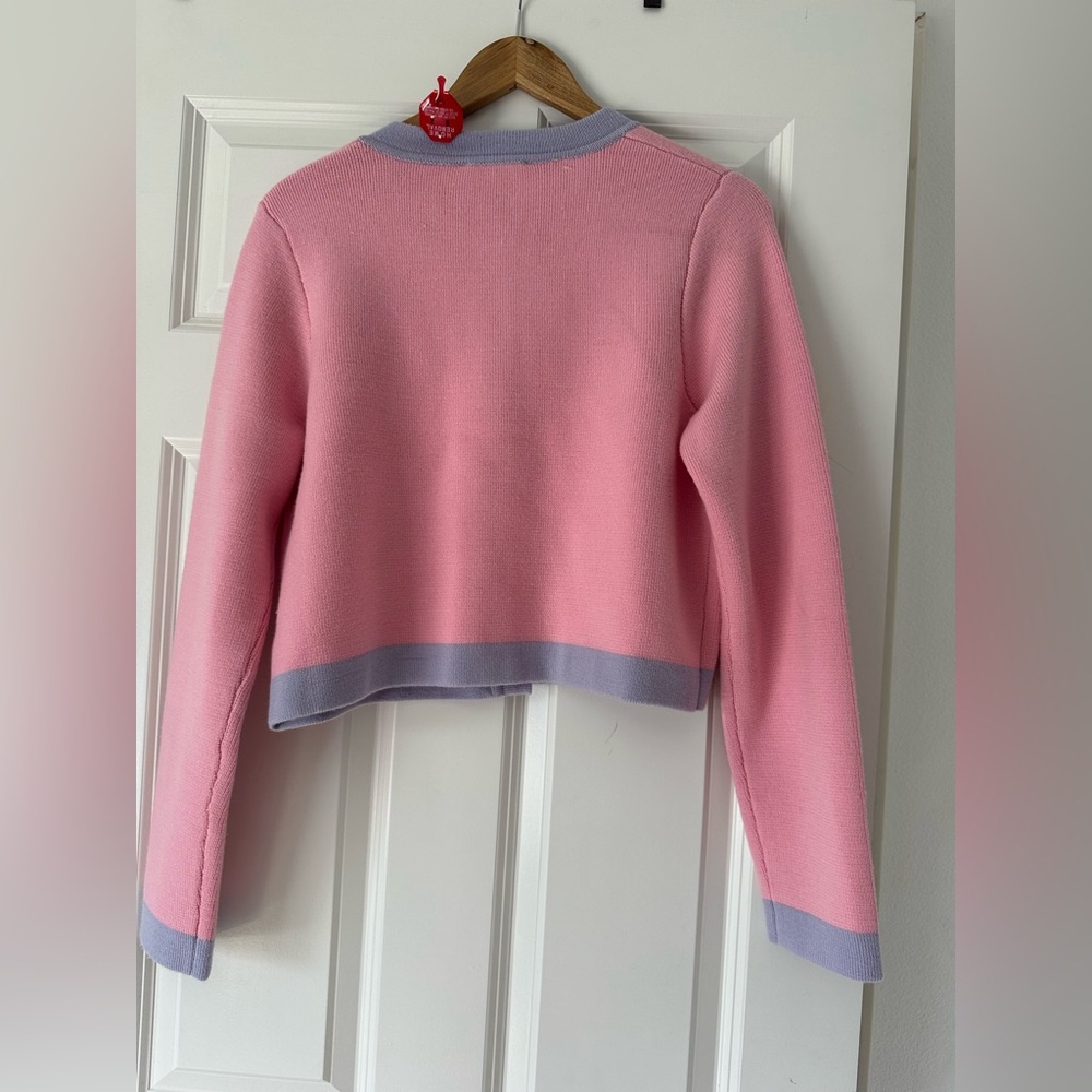 LoveShackFancy Pink and Lavender Cardigan - Picture 5 of 7